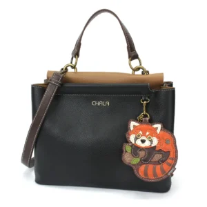 Charming Satchel - Red Panda - black
