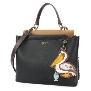 Charming Satchel - Pelican - black