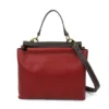 Charming Satchel - Paw Print - b&w - burgundy - Image 3