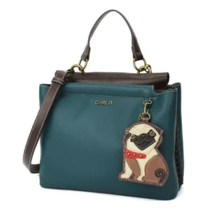 Charming Satchel - Pug - turquoise