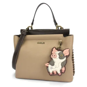 Charming Satchel - Spotted Pig - pink - taupe