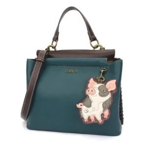 Charming Satchel - Spotted Pig - pink - turquoise