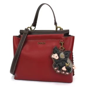 Charming Satchel - Spotted Pig - black - burgundy