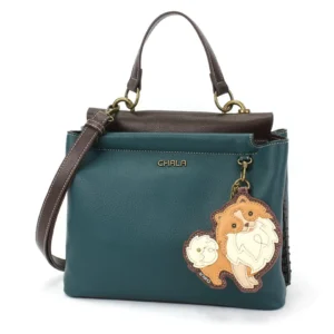 Charming Satchel - Pomeranian - turquoise