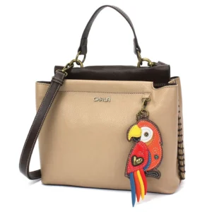 Charming Satchel - Red Parrot - taupe