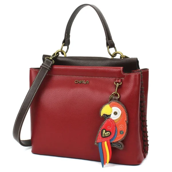 Charming Satchel - Red Parrot - burgundy