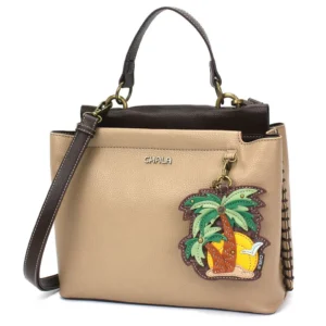 Charming Satchel - Palm Tree - taupe