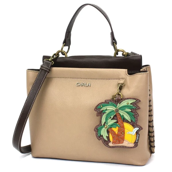 Charming Satchel - Palm Tree - taupe