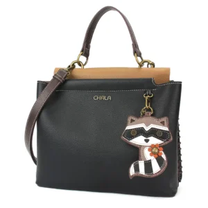 Charming Satchel - Raccoon - black