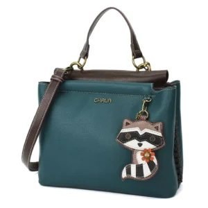Charming Satchel - Raccoon - turquoise
