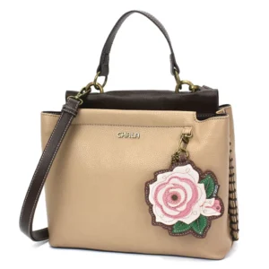 Charming Satchel - Rose A - pink - taupe