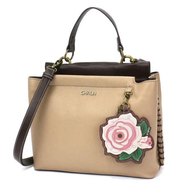 Charming Satchel - Rose A - pink - taupe