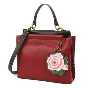 Charming Satchel - Rose A - pink - burgundy