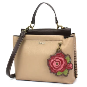 Charming Satchel - Rose B - red - taupe