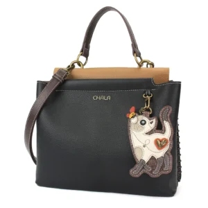 Charming Satchel - Slim Cat - black