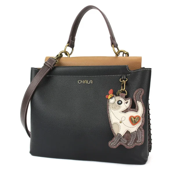 Charming Satchel - Slim Cat - black