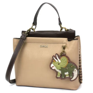 Charming Satchel - Triceratops - taupe