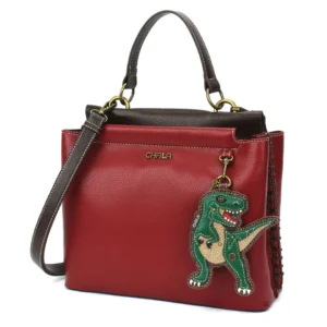 Charming Satchel - TRex - burgundy