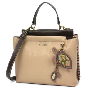 Charming Satchel - Two Turtles - taupe