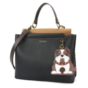 Charming Satchel - Bulldog - black