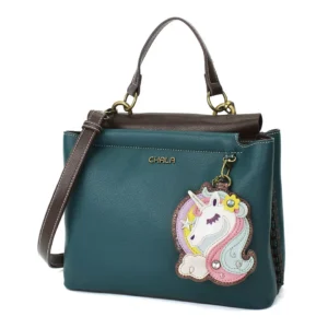 Charming Satchel - Unicorn - turquoise