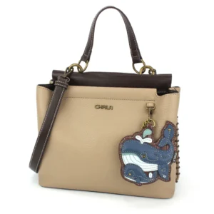 Charming Satchel - Whale Family - taupe