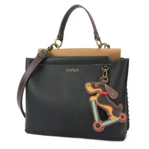 Charming Satchel - Wiener Dog Scooter - black
