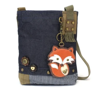 Patch Crossbody - Fox - denim