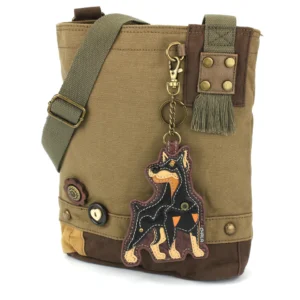 Patch Crossbody - Doberman - olive