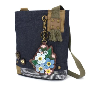Patch Crossbody - Forget Me Not - denim
