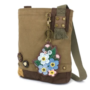 Patch Crossbody - Forget Me Not - olive