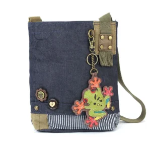Patch Crossbody - Frog - denim