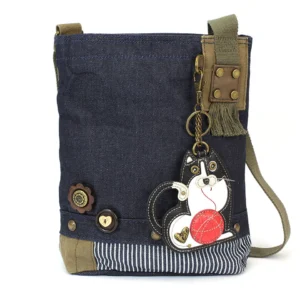 Patch Crossbody - Fat Cat - denim