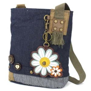 Patch Crossbody - Daisy - denim