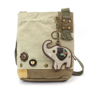 Patch Crossbody - Gray Elephant - sand