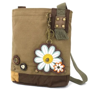 Patch Crossbody - Daisy - olive