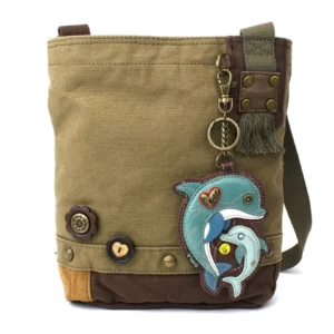 Patch Crossbody - Dolphin - olive