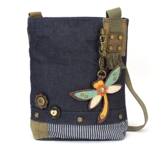 Patch Crossbody - Dragonfly - denim
