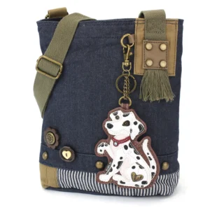 Patch Crossbody - Dalmatian - denim