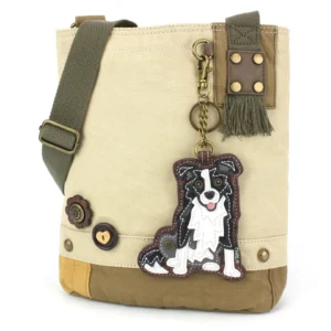 Patch Crossbody - Border Collie - sand
