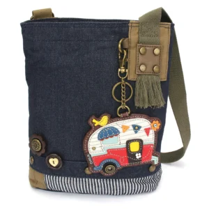 Patch Crossbody - Camper - denim