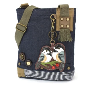 Patch Crossbody - Chickadee - denim