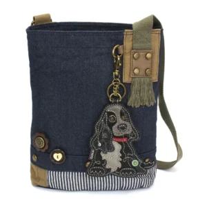 Patch Crossbody - Cocker - black - denim