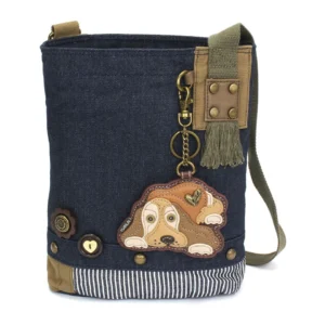 Patch Crossbody - Cocker Golden - denim