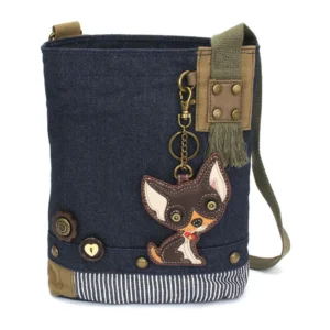 Patch Crossbody - Chihuahua - darkbrown - denim