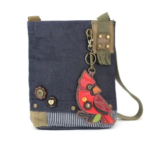 Patch Crossbody - Cardinal - denim