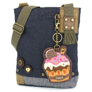 Patch Crossbody - Cupcake - denim