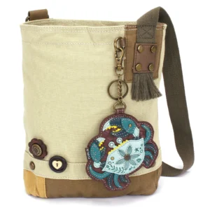 Patch Crossbody - Crab - teal - sand