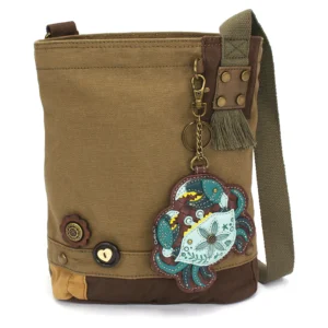 Patch Crossbody - Crab - teal - olive