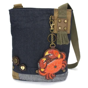 Patch Crossbody - Crab - orange - denim